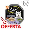 Cesar Dog Ricette Classiche con Agnello e Tacchino in Patè - Vaschetta Da 150 Gr - CONFEZIONE RISPARMIO