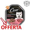 Cesar Dog Ricette di Campagna con Vitello e Tacchino in Salsa - Vaschetta Da 150 Gr - CONFEZIONE RISPARMIO