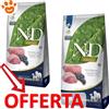 Farmina Dog N&D Prime Adult Medium Maxi Grain Free Agnello e Mirtillo - Offerta [PREZZO A CONFEZIONE] Quantità Minima 2, Sacco Da 12 Kg