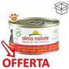 Almo Nature Dog HFC Nature Manzo Con Prosciutto - Lattina Da 95 Gr - CONFEZIONE RISPARMIO