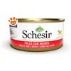 Schesir Dog Filetti di Pollo con Manzo - Lattina da 150 Gr - CONFEZIONE RISPARMIO