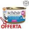 Schesir Cat Tonnetto con Pesce Azzurro in Brodo - Lattina da 70 Gr - CONFEZIONE RISPARMIO