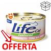 Life Cat Natural Tonno con Gamberetti - Lattina Da 85 Gr - CONFEZIONE RISPARMIO