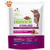 Natural Trainer Cat Adult Sterilised Prosciutto Crudo e Fibra di Pisello - Sacco Da 300 Gr