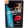 Prolife Cat Sterilised Grainfree Sensitive Adult Manzo - Bustina Da 85 Gr - CONFEZIONE RISPARMIO