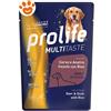 Prolife Dog Multi Taste Adult All Breeds con Cervo, Anatra, Riso e Ananas - Bustina Da 300 Gr - CONFEZIONE RISPARMIO