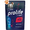 Prolife Dog Smart Adult Mini Manzo e Riso - Bustina Da 100 Gr - CONFEZIONE RISPARMIO