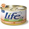 Life Cat Natural con Pollo e Gamberetti - Lattina Da 85 Gr