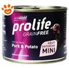 Prolife Dog Grainfree Sensitive Adult Mini Maiale e Patate - Lattina Da 200 Gr - CONFEZIONE RISPARMIO