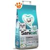 Sanicat Lettiera Agglomerante Clumping White Cotton Fresh - Sacco Da 10 Lt - CONFEZIONE RISPARMIO