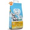 Sanicat Lettiera Assorbente Classic Unscented - Sacco Da 16 Lt - CONFEZIONE RISPARMIO