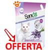 Sanicat Silicio Lettiera Diamonds Lavanda - Sacco Da 5 Lt - CONFEZIONE RISPARMIO