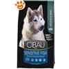 Farmina Cibau Dog Adult Medium & Maxi Sensitive Pesce - Offerta [PREZZO A CONFEZIONE] Quantità Minima 2, Sacco Da 12 Kg