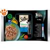 Sheba Cat Selezione Del Mare In Salsa con Salmone, Merluzzo, Pesce dell'Oceano e Merluzzo - Confezione Da 4x85 Gr