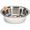 Camon Dog & Cat Ciotola In Acciaio Inossidabile - Confezione Da 250 ml