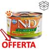 Farmina Dog N&D Pumpkin Adult Mini Cinghiale, Zucca e Mela - Lattina da 140 Gr - CONFEZIONE RISPARMIO