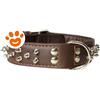 Camon Dog & Cat Collare In Pelle con Borchie - 50x60 cm