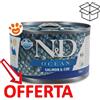Farmina Dog N&D Ocean Adult Mini Salmone e Merluzzo - Lattina da 140 Gr - CONFEZIONE RISPARMIO