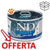 Farmina Dog N&D Ocean Adult Mini Merluzzo e Calamari - Lattina da 140 Gr - CONFEZIONE RISPARMIO