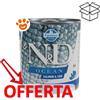Farmina Dog N&D Ocean Adult Salmone e Merluzzo - Lattina Da 285 Gr - CONFEZIONE RISPARMIO