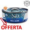 Farmina Cat N&D Ocean Tonno e Salmone - Lattina da 70 Gr - CONFEZIONE RISPARMIO