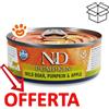 Farmina Cat N&D Pumpkin Cinghiale, Zucca e Mela - Lattina da 70 Gr - CONFEZIONE RISPARMIO