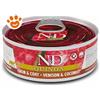 Farmina Cat N&D Quinoa Skin&Coat Cervo e Cocco - Lattina da 80 Gr - CONFEZIONE RISPARMIO