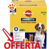 Pedigree Dog Dentastix per Cani Taglia Media (Medium) 10 - 25 Kg - Offerta [PREZZO A CONFEZIONE] Quantità minima 2, Confezione da 105 Stick