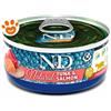Farmina Cat N&D Natural con Tonno e Salmone - Lattina Da 70 Gr