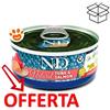 Farmina Cat N&D Natural con Tonno e Salmone - Lattina da 140 Gr - CONFEZIONE RISPARMIO