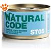 Natural Code ST05 Cat Adult Sterilizzato al Tonno e Pesce Bianco - Lattina Da 85 Gr