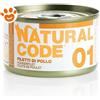 Natural Code 1 Cat Adult Filetti di Pollo - Lattina Da 85 Gr