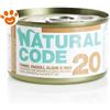 Natural Code 20 Cat Adult al Tonno, Fagioli e Alghe - Lattina Da 85 Gr - CONFEZIONE RISPARMIO