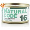 Natural Code 16 Cat Adult al Tranci di Palamita - Lattina Da 85 Gr - CONFEZIONE RISPARMIO