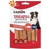 Camon Dog Treats&Snack Strisce di Salmone e Merluzzo - Confezione Da 80 Gr