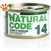 Natural Code 14 Cat Adult al Tonno e Verdure - Lattina Da 85 Gr