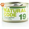 Natural Code 19 Cat Adult al Pollo e Asparagi - Lattina Da 85 Gr