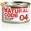Natural Code 4 Cat Adult al Pollo e Tonno - Lattina Da 85 Gr - CONFEZIONE RISPARMIO