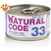 Natural Code 33 Cat Adult al Tonno e Orata e Mela in Jelly - Lattina Da 85 Gr