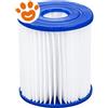 Bestway Filtro a Cartuccia Tipo I per Pompe a Filtrazione Art. 58093 - Confezione Da 2 Pezzi