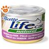 Life Cat Natural "Le Ricette" Pollo con Prosciutto di Pollo - Lattina Da 150 Gr
