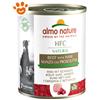 Almo Nature Dog Adult HFC Natural Manzo con Prosciutto - Lattina Da 290 Gr - CONFEZIONE RISPARMIO