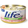 Life Cat Natural Salmone e Pollo - Lattina Da 85 Gr