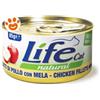 Life Cat Natural Filetti di Pollo con Mela - Lattina Da 85 Gr