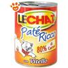 Monge LeChat Cat Patè con Vitello - Lattina Da 400 Gr - CONFEZIONE RISPARMIO
