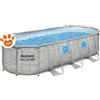 Bestway Piscina Ovale SplashView Steel Pro Max (549x274x122cm) con Pompa a Filtro Art. 56716 - Steel Pro Max (549x274x122cm)