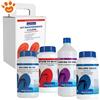 Lapi Piscina Semplice - Kit di Avviamento e Mantenimento a Cloro fino a 30 m³ (kit con 4 prodotti) Dicloro 56, Correttore PH- Meno, Alghicita T9 Special, Tricloro 90/200 - Confezione Da 1 Kit
