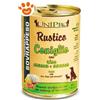 Unipro Dog Rustico Coniglio Riso, Crusca e Ananas - Vaschetta Da 100 Gr - CONFEZIONE RISPARMIO