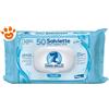 Elanco Sano e Bello Dog & Cat Salviette Detergenti Talco - Confezione Da 50 Salviette
