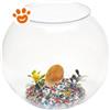 Record Fish Bowl con Decorazione - Confezione Da 1 Pezzo